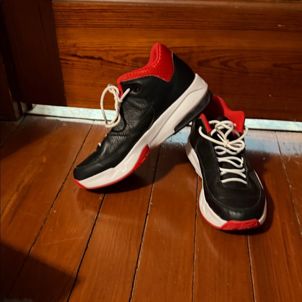 Jordan Black and Red Sneakers